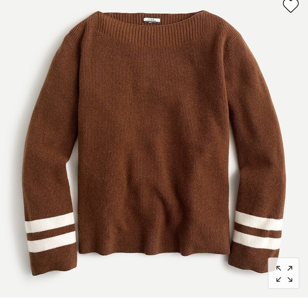 J.Crew Cashmere Boatneck Sweater with bell sleeves